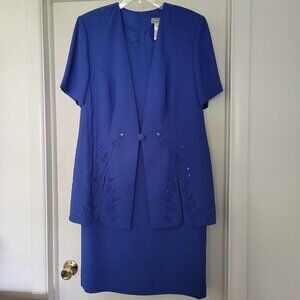 Blue Sequin Dress - size 18W